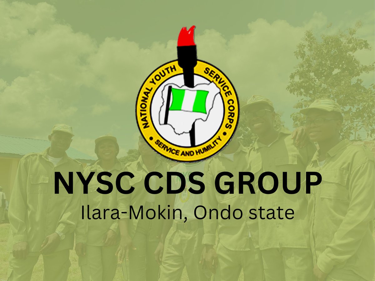 Nysc_Ilaramokin's tweet photo. This is the official NYSC handle for the Ilara-Mokin CDS group, Ifedore L.G.A, Ondo state. Here, we will share highlights of our activities, projects, and programs as a public-serving organization. Do give us a follow. 

#NYSCIlaraMokin
#NYSCIfedore
#NYSCOndo
#IlaraMokinCDS https://t.co/5tuAalRnK7
