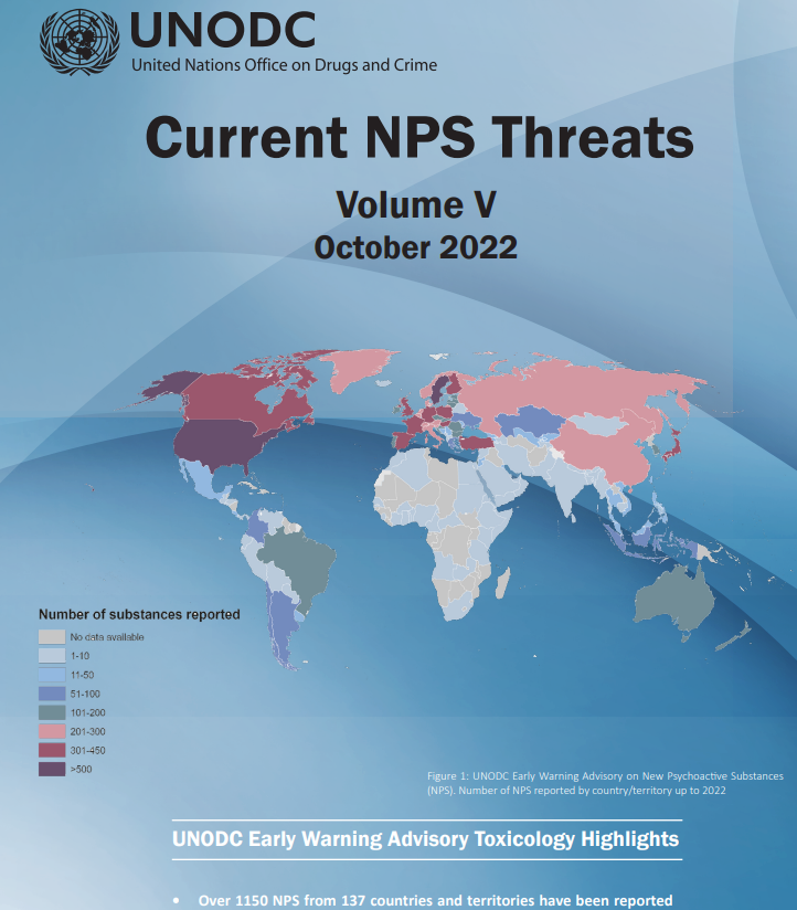 raithelhuber's tweet photo. The new @UNODC_lab Current NPS Threats Volume V report is out https://t.co/VKCy76gm32 #NPS #EarlyWarning #toxicology #GlobalSMART #benzodiazepines #opioids https://t.co/Iq2rJ0Tbwu