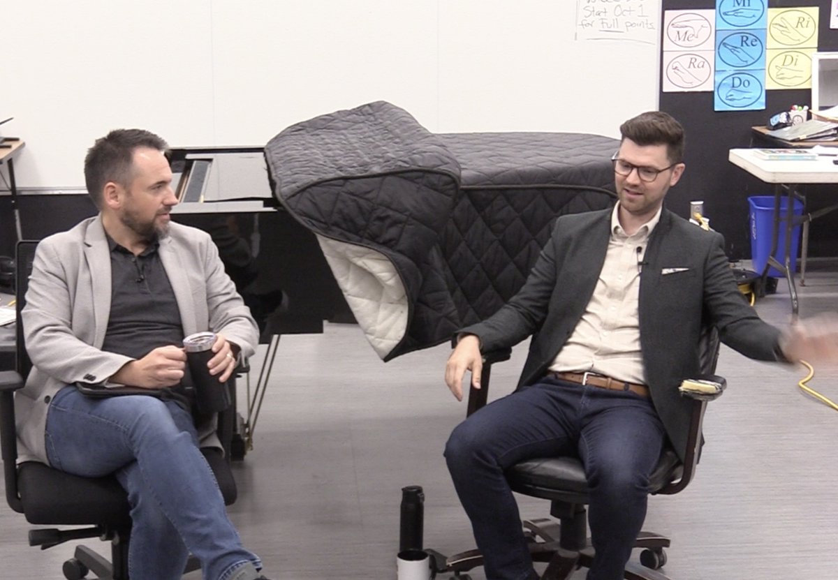 In this episode, filmed in front of a “live studio audience” in the form of my students, I have the opportunity to sit down with one of our generations finest compositional voices, Jake Runestad. 

Find the show: ow.ly/IaXo50L2fey