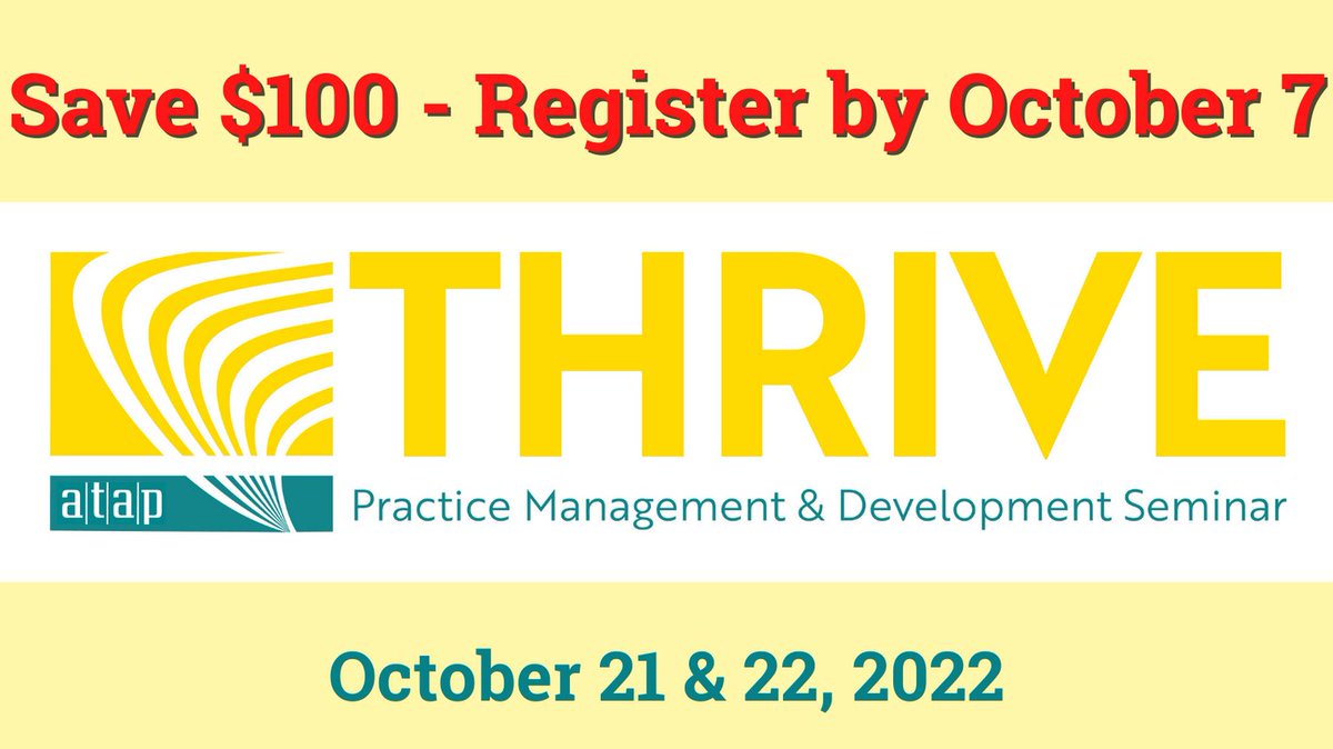 Practice Management and Business Development topics, networking opportunities, and FULLY HYBRID! Learn more &amp; register now: ow.ly/LrJk50KZNQu
