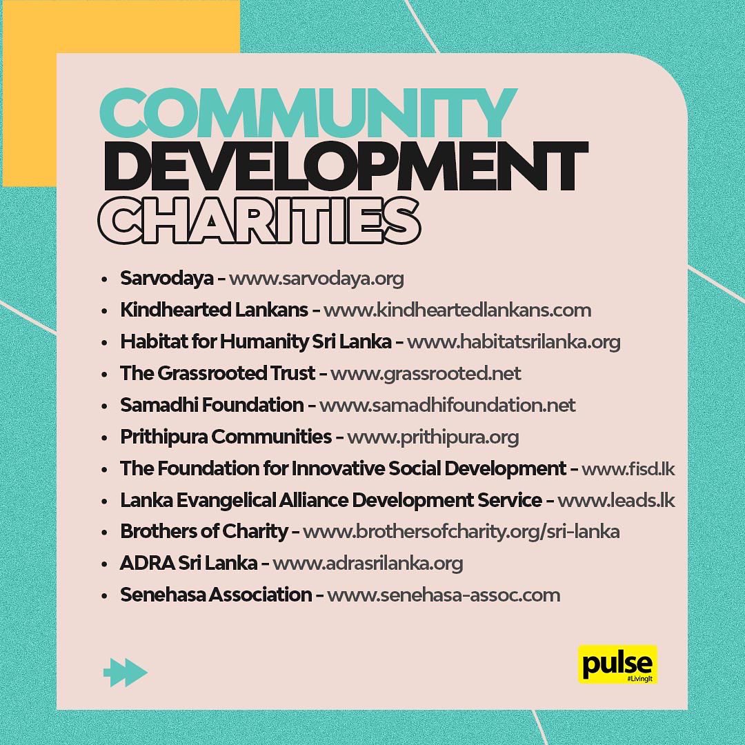 pulse_lk's tweet photo. From health to #humanrights, and environmental conservation to animal welfare, here’s a list of charity organisations in #SriLanka that you simply must know!

Check out the full list at https://t.co/WMJ4OaCHiZ

2/2 https://t.co/A9LI8sR46N
