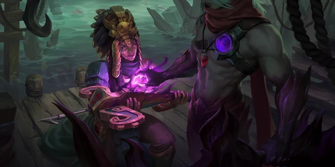 Buhru  It didn't matter where the power came from--her goddess would not care. What mattered was the glory it would bring her through the monsters she slayed. 