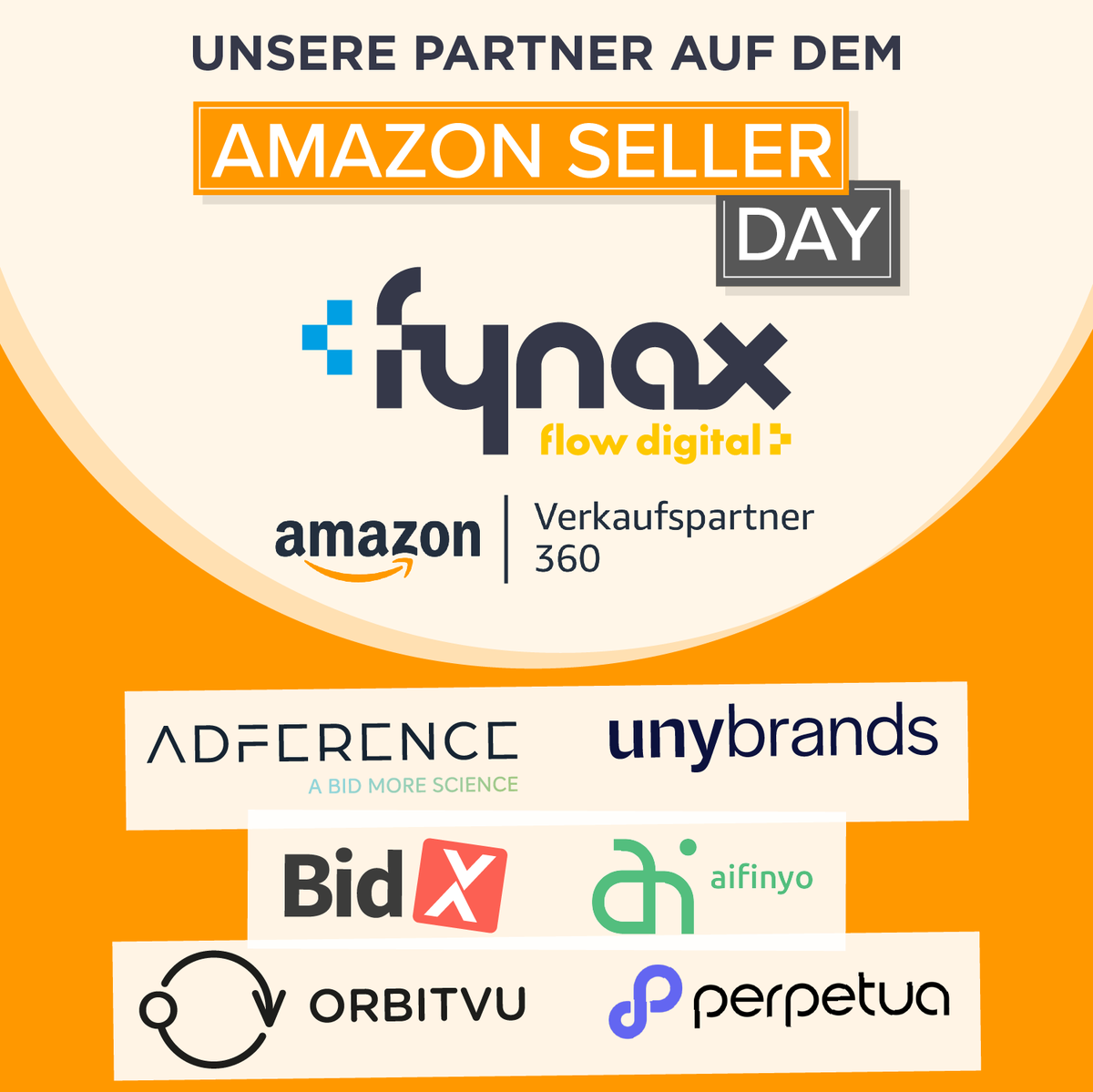Haendlerbund's tweet photo. SHOUTOUT an die Partner des #AmazonSellerDay am 14. Oktober in Leipzig! 📣 Ohne @fynax1 #adference #unybrands #bidx #aifinyo #orbitvu #perpetua und @amazonDE wäre unsere große Amazon-Konferenz so nicht möglich. 🧡💙
Holt euch euer Ticket @ https://t.co/HxIf6X40wM und trefft sie! https://t.co/KKjtM9mL4p