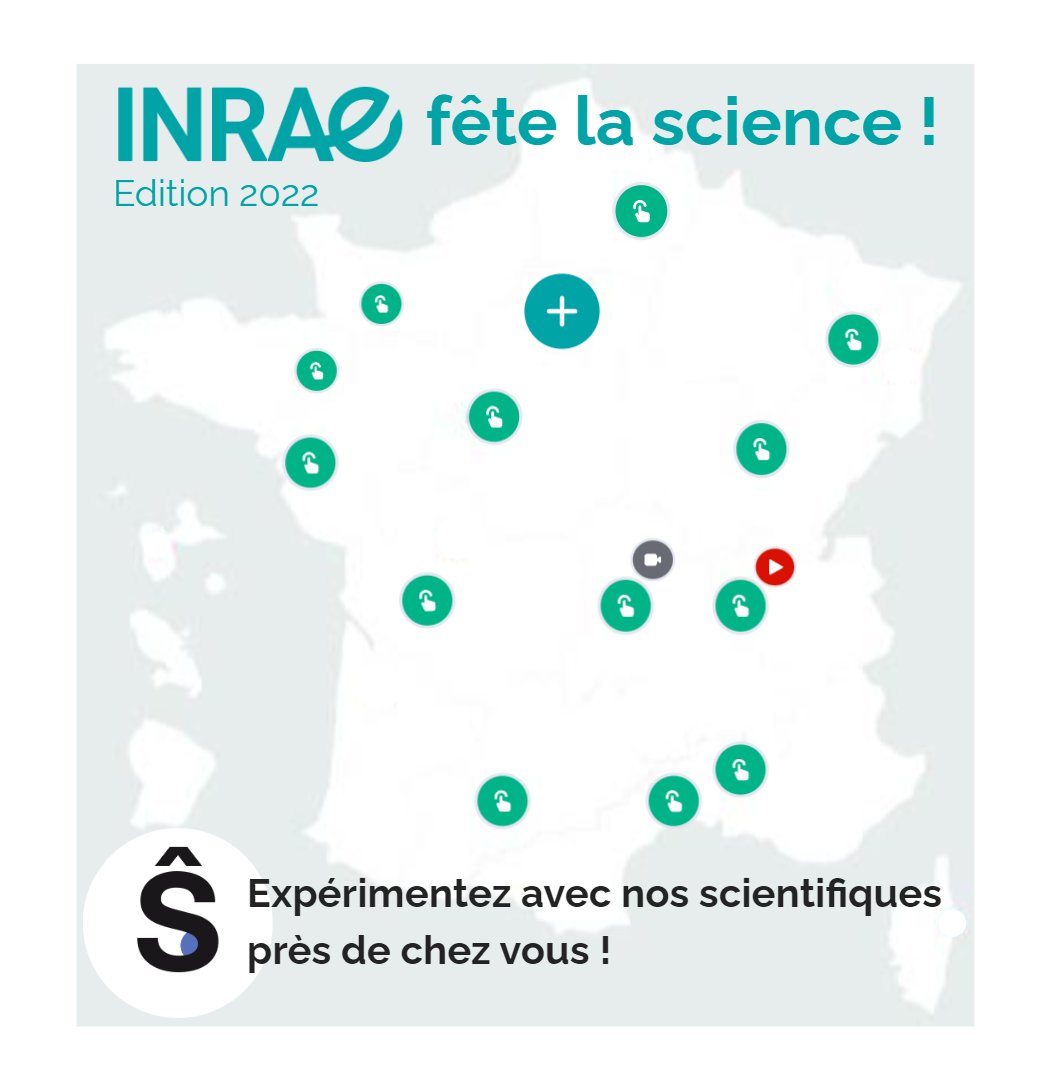 INRAE_France's tweet photo. 🔬🎉J-2 avant la #FDS2022 ! Atelier, conférence, balades, ... Nos chercheurs et chercheuses vous attendent près de chez vous !
🌡️Au programme : l'impact du #climat, thème à l'honneur, mais aussi l'#eau, l'#agroécologie, #génétique, #bois, ... 
➕ d'info : https://t.co/eW8tr65XvF https://t.co/XdvnrlspjQ