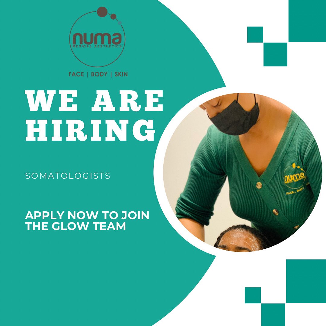 numasthetics's tweet photo. Please email your CV to numavacancies@gmail.com

#jobs #vacancies #recruitment #somatologist #therapist https://t.co/O4YP3dkqzk