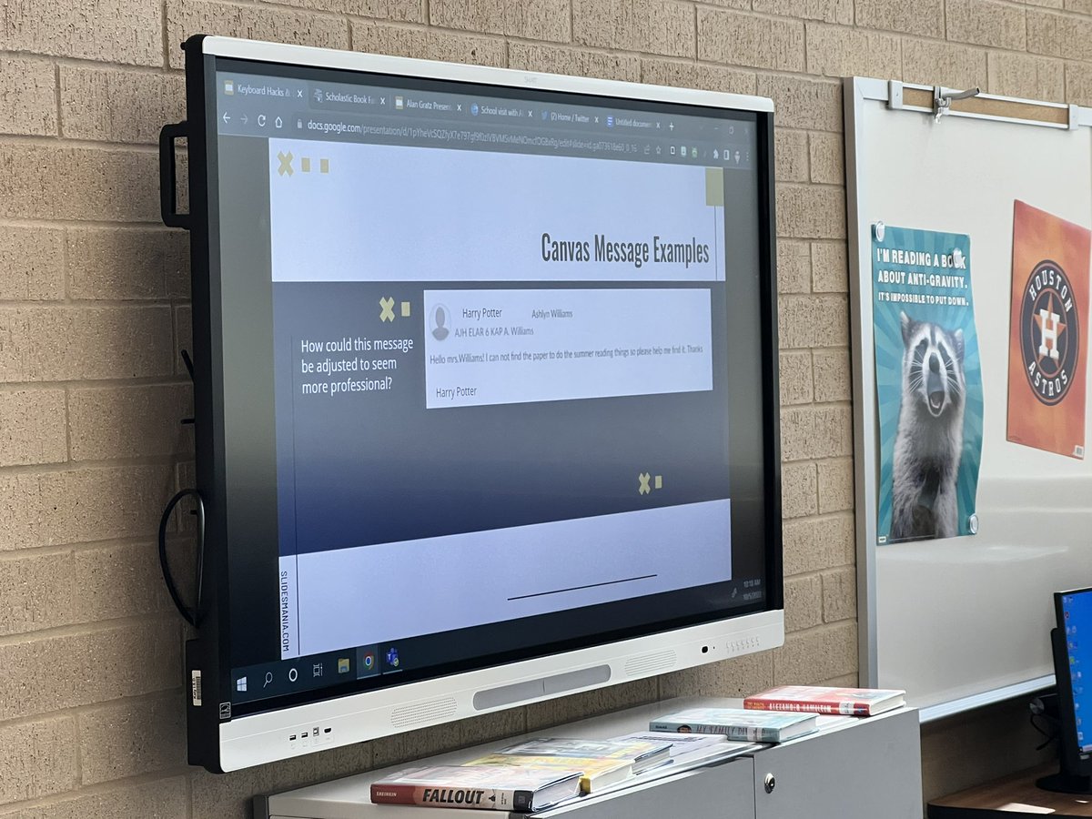 nik_kram's tweet photo. @AdamsJHLibrary teaching an awesome lesson to our 6th grade students about email etiquette and professionalism. @AdamsVikings teachers will definitely appreciate this! #DearMrs #YoursTruly https://t.co/jQ4Yf7PdpQ