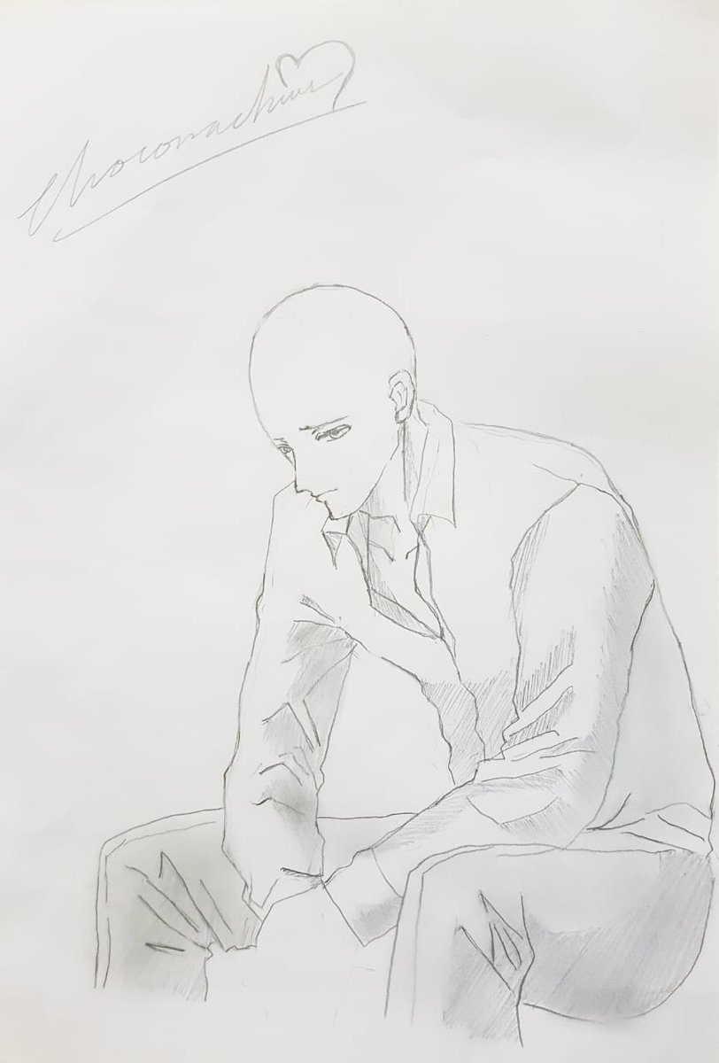 choconachuu's tweet photo. I'm trying draw to describe how you feel right now.
I hope, tomorrow morning you'll be back tobe Mai that I know 🥰#baldandbrash #oretoretannyachoco https://t.co/rIIkK6eV6P
