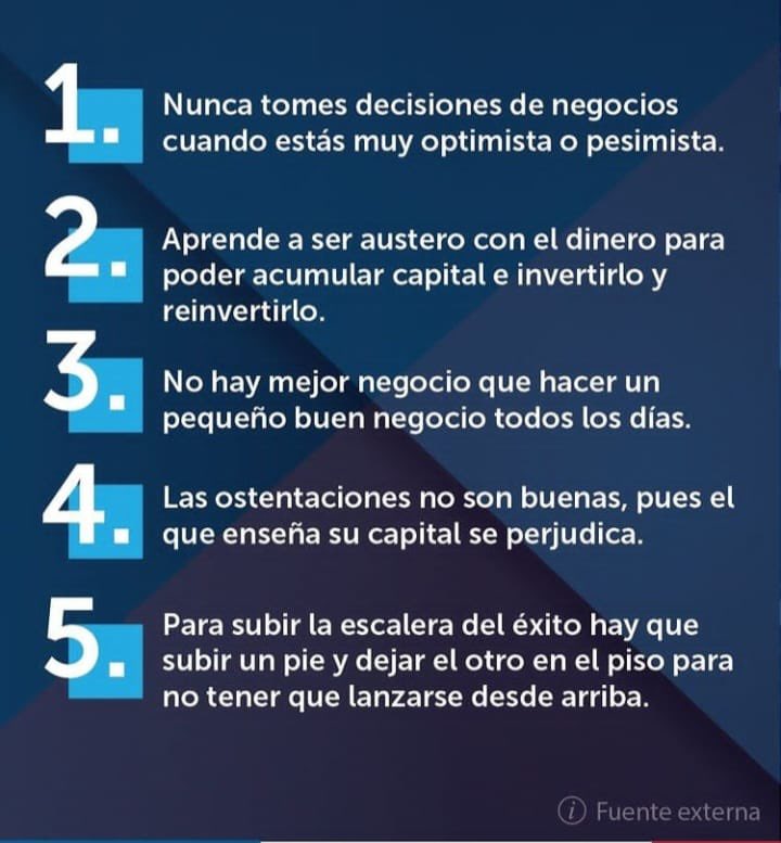Miralba's tweet photo. 5 consejos del éxito, según Pepin Corripio. https://t.co/Foq4VXV3jf
