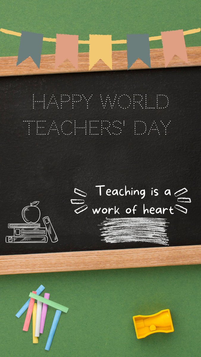 Today is World Teachers' Day!!! 😃
Thank you teachers for your hard work and contribution towards students. 
😊😊😊 #teachersoftwitter #TeachersDay #TeachersTransform