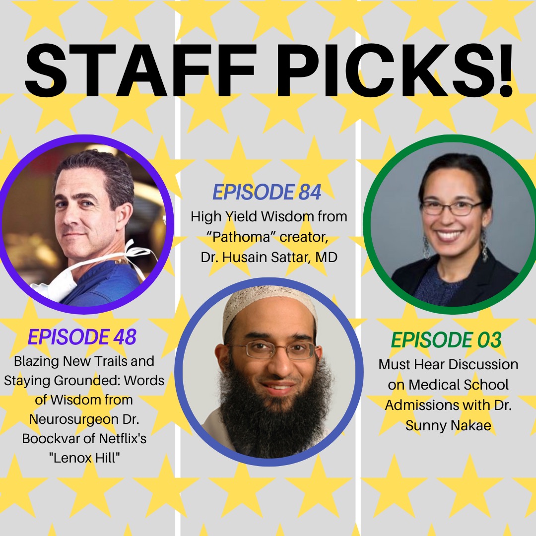 Episodes highlight! We asked our Medicus producers what their favorite Medicus episodes are -- and these are their top picks! Have you listened to these amazing eps?! 🤩🤩🙌🙌 #neurosurgery #LenoxHill #pathoma #pathology #medschooladmissions #MedEd #MedTwitter