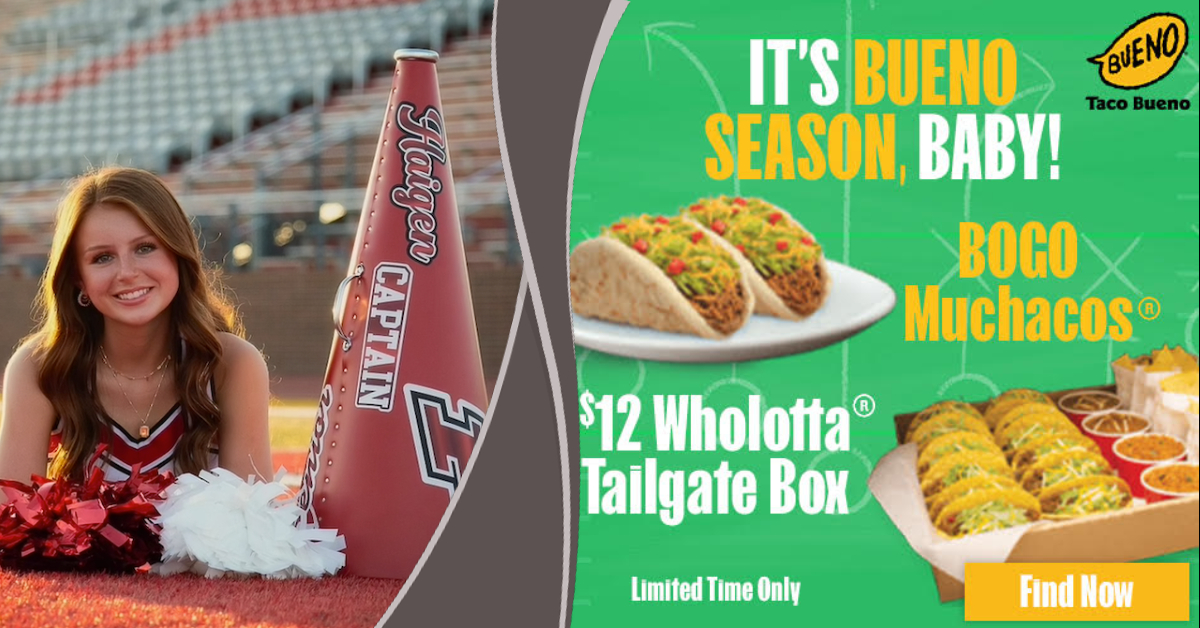 VYPEOK's tweet photo. Plainview’s Haigen Flowers – “Talk Of The Tailgate” Presented By @tacobueno
https://t.co/X11lNnyVcR #okpreps #TacoBueno #itsmorebueno #BuenoHead https://t.co/PDVrDLR9WD