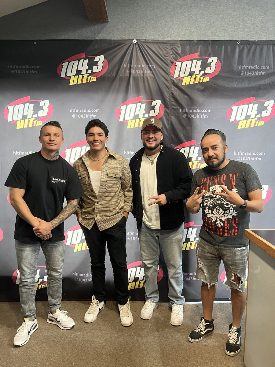 noahmadridd's tweet photo. Thank you 104.3 hit fm for having us 🤝🏽 https://t.co/K4HfJg4wTF