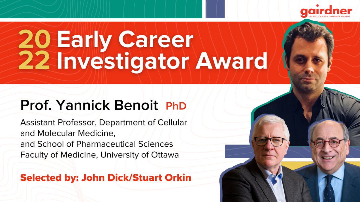 Gairdner Foundation (@gairdnerawards) on Twitter photo Drs. John Dick and Stuart Orkin also selected Prof. Yannick Benoit from <a href="/uOttawa/">Université d'Ottawa | University of Ottawa</a> for his research on the epigenetic mechanisms affecting cancer stem cells in colorectal tumours. Drs. John Dick and Stuart Orkin also selected Prof. Yannick Benoit from <a href="/uOttawa/">Université d'Ottawa | University of Ottawa</a> for his research on the epigenetic mechanisms affecting cancer stem cells in colorectal tumours.