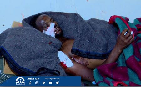 Tigrai_TV's tweet photo. #Update 
65 Civilians Confirmed Dead 
---
65 killed and several more wounded in a #DroneAttack conducted on IDPs in AdiDaero on Tuesday

To be updated.

#AdiDaeroMassacre #AdiDaeo #Tigray #TigrayWar https://t.co/UKI9ZadGwT