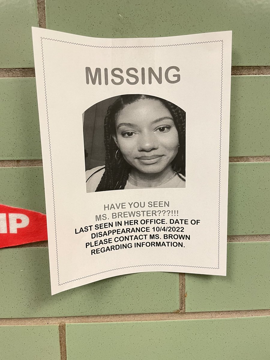 BrewsterAundrea's tweet photo. Don’t be alarmed!! 6th grade Bonham Scholars are working through their Reading Escape Room assignment to save me! I won’t be missing for long 😉#ReadingThings #HouseOfReveur @amistad_brown @BonhamOwls @ErinBueno2 https://t.co/HE9QL5MhtJ