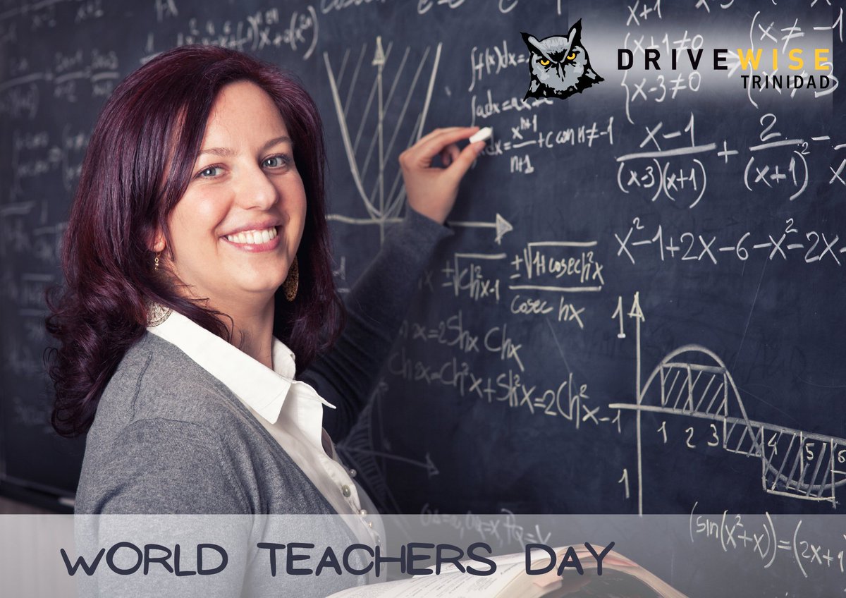 DriveWiseTT's tweet photo. World Teachers Day!

#WorldTeachersDay #TeachersDay2022 #appreciation #TeachersDay #teacher #love #world #teachers #day #education #school #Students #learning https://t.co/P7BrqgIUtX