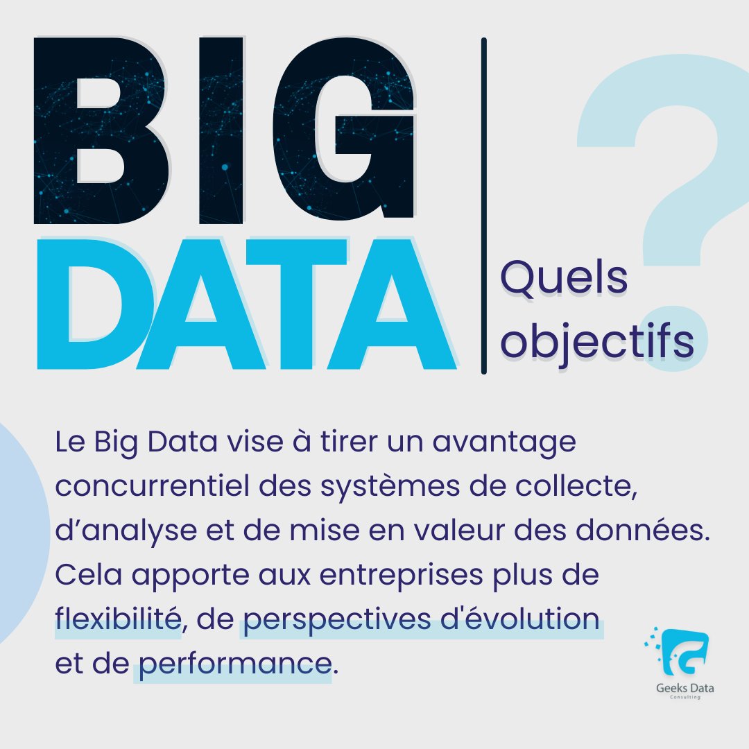 GeeksDataa's tweet image. Le #BigData permet de stocker, de traiter, d'analyser et de visualiser des quantités de données incalculables.
#Geeks #flexibilité #performance #productivité #tech
