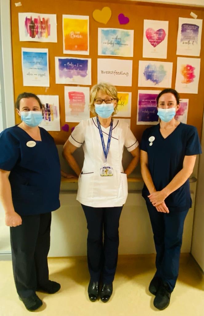 RevillesMaureen's tweet photo. Celebrations continue #Regionalhospitalmullingar #nationalbreastfeedingweek its a #team effort ⁦@NWIHP⁩ ⁦@IEHospitalGroup⁩ ⁦@MarieCorbettDOM⁩ ⁦@reginakibclc⁩ ⁦@carolinemw101⁩ ⁦@CarolynMcCrory_⁩ ⁦⁩ https://t.co/idcFJeaom0