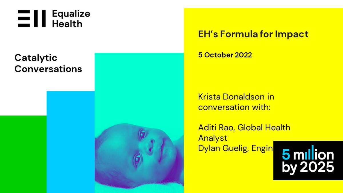 Happening now: <a href="/EqualizeHealth/">Equalize Health</a> shares its impact formula for identifying the most significant need for technologies and developing devices with the greatest impact.