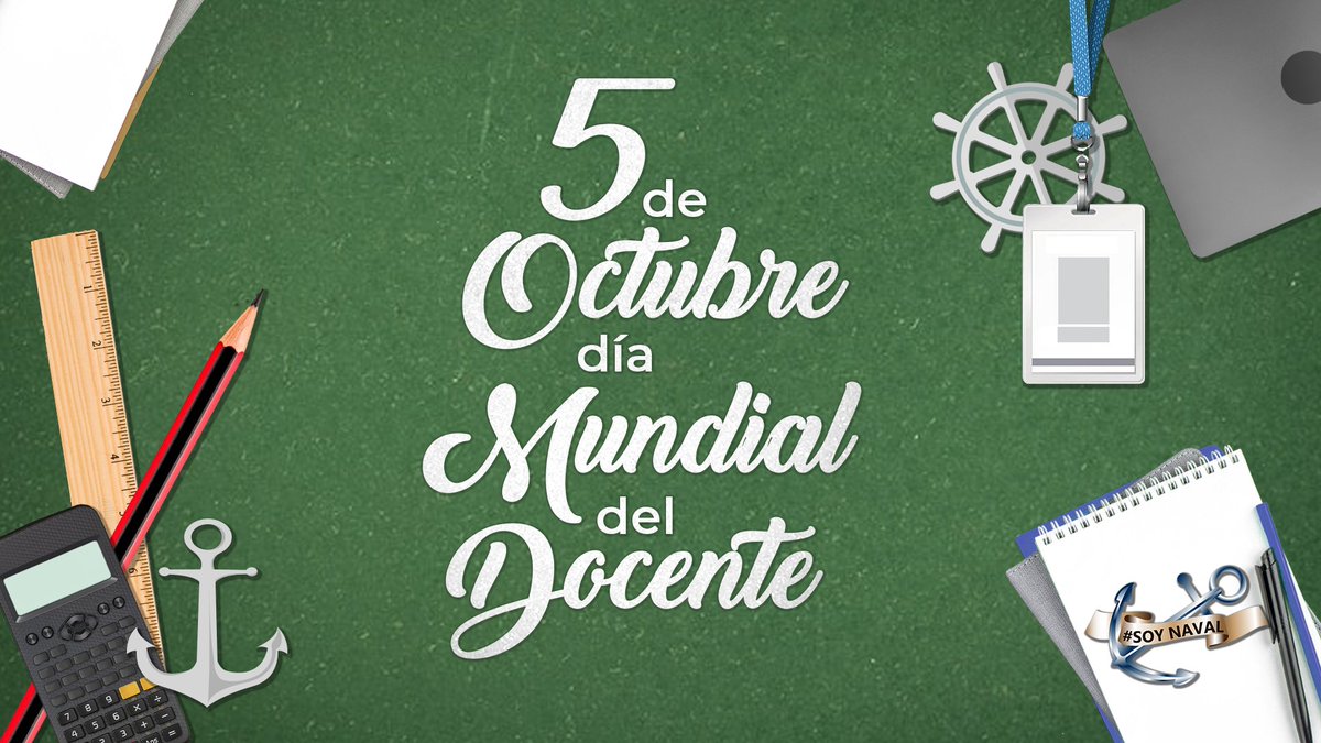 SEMAR_mx's tweet photo. Hoy, Día mundial de las y los #Docentes, hacemos un extenso reconocimiento a quienes dedican su vida a la enseñanza, pues son un pilar, para hacer de ésta una mejor sociedad.

“La transformación de la educación comienza con las y los docentes”.

¡Gracias por todo! 📝🍎 https://t.co/IbDdsxkuYa
