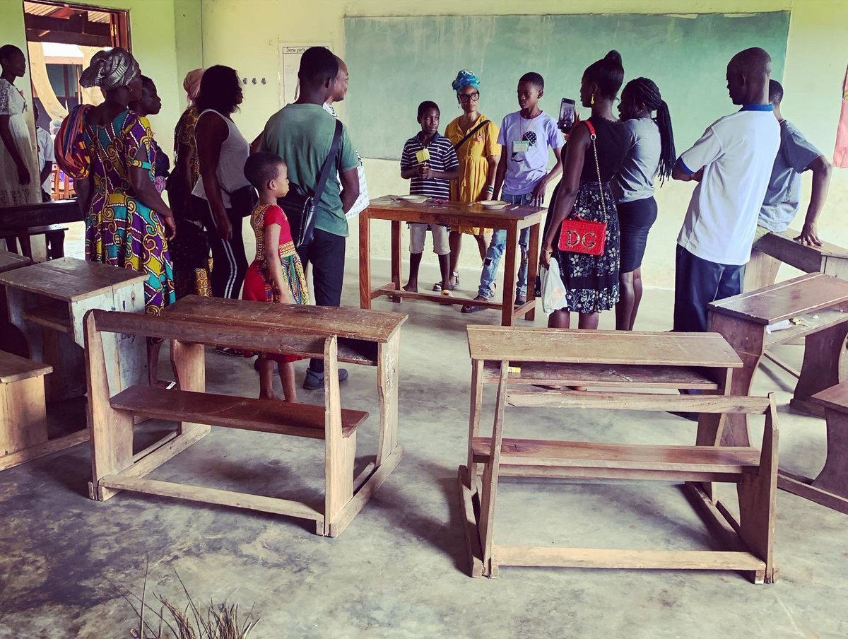 TheMOMProject07's tweet photo. Closing Ceremonies! Our classroom #campers families attended final events @pagusafrica CFA #SummerCamp @ Airfield School Ho, #VoltaRegion #Ghana #themomproject07 families joined (required) skills demos #getkidsready #getteensready for JHS &amp; SHS #global #westafrica #ewe https://t.co/ycjdGIwVDQ
