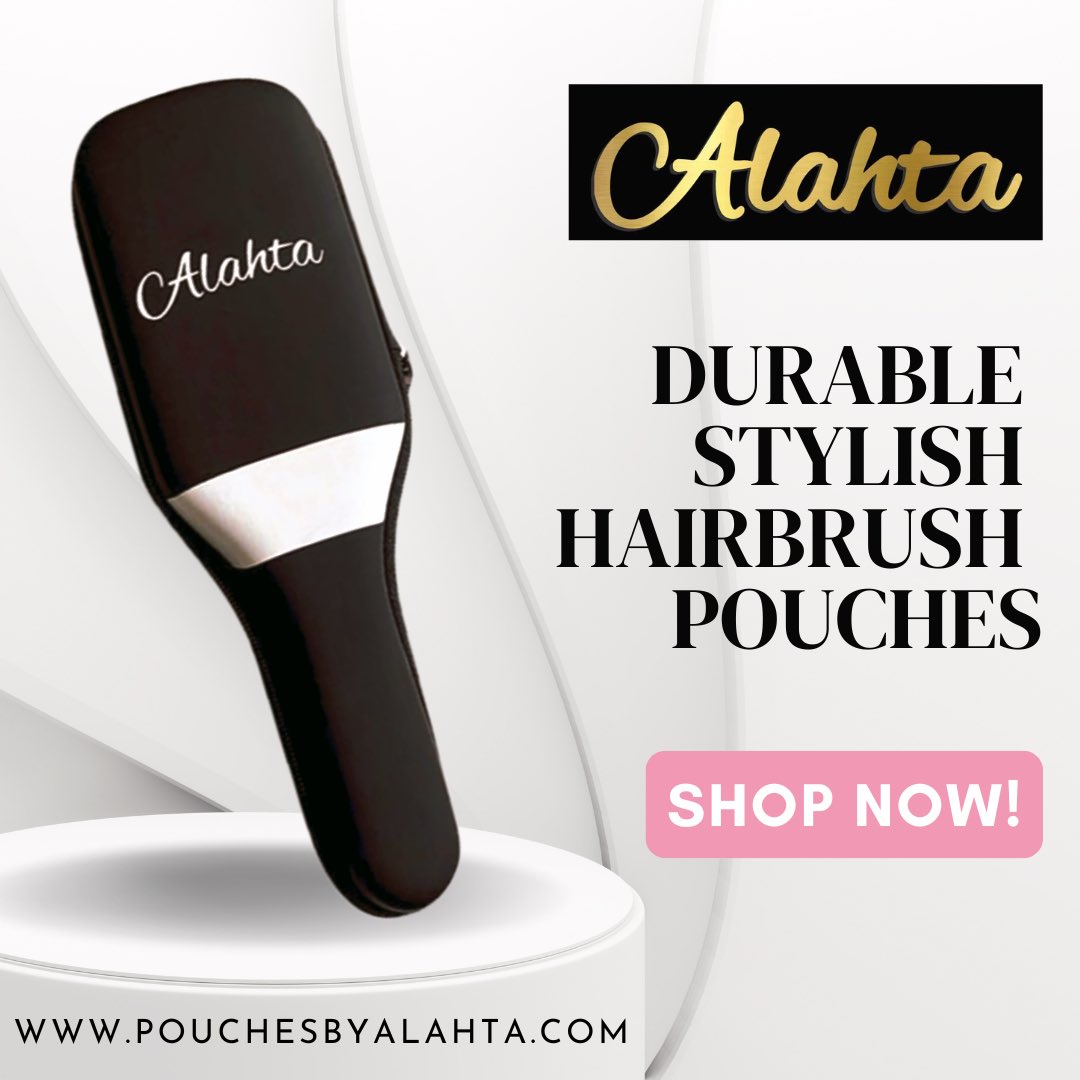 Save time while keeping hair accessories such as hairbrushes and combs organized and free from dust, by purchasing an Alahta hairbrush pouch. 

A percentage of every purchase is donated to Feed My Starving Children, a nonprofit that provides nutritious meals for malnourished kids