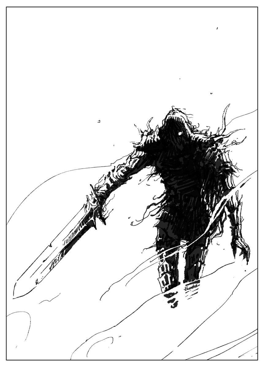 #SoulsBorneTober 
3. Weapon--Dark sword 