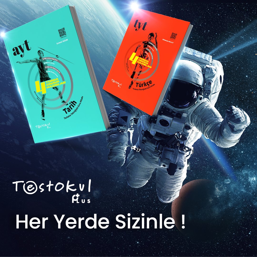 TestOkul's tweet photo. TestOkul Plus serisiyle hayallerinize ulaşmak artık çok kolay!
Evrenin neresinde olursanız olun yanınızda olacak bir kitabınız var! TestOkul Plus kitapları her zaman, her yerde sizinle.

#TestOkul #TurlamaTekniği #testkitapları #üniversitesınavı #TYT #AYT #YKS #TestOkulPlus https://t.co/oS08smIYt8