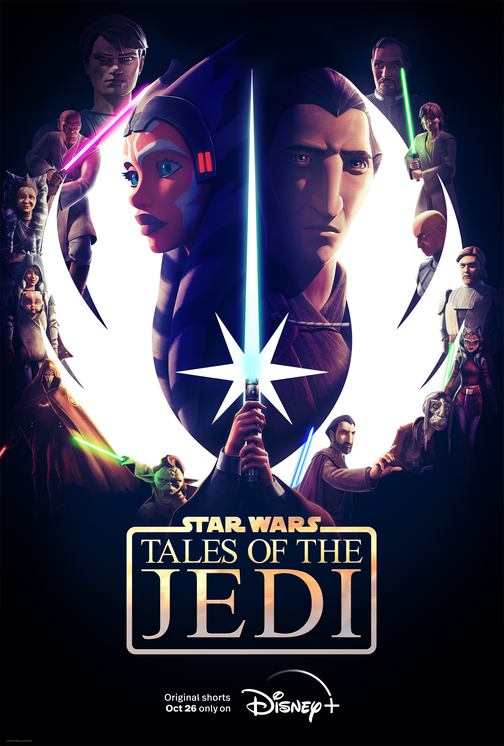 Algemene Star Wars Tales of the Jedi poster op Disney Plus België