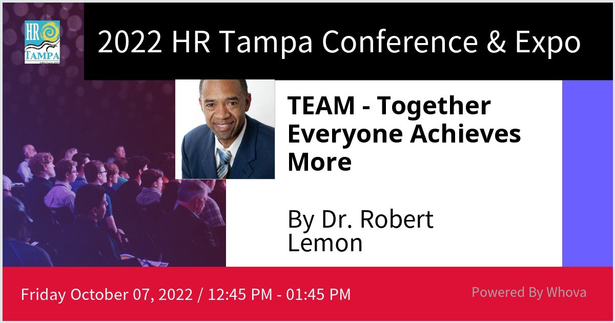 robertelemon's tweet photo. Looking forward to the #HRTampa #SHRM conference Friday in Tampa FL . I look forward to connecting with all the HR Professionals who will be attending.#HRTPA22 Conference 2022 https://t.co/LX1qDQHqfE
@SHRM @HRTampa #KeynoteSpeaker #MakingADifference #DiversityEquityInclusion https://t.co/EbuLdmbaMY