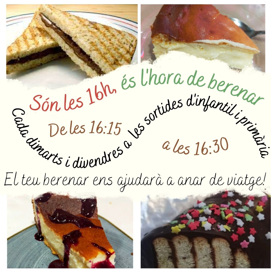 IELaTordera's tweet photo. Ja podeu anar fent boca!
L'alumnat de 4t d'ESO us esperen a les portes d'infantil i primària cada dimarts i divendres amb el berenar a punt.
Amb la compra del berenar col·laboreu a finançar el seu viatge de fi de curs.
No us ho perdeu! https://t.co/x5MNvxl7Sa