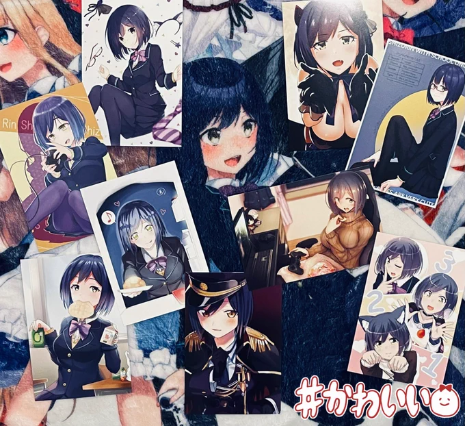 懐かしのグッズを紐解く画集だったんだけど(これはポストカードだけど)嬉しかったなぁ໒꒰ྀི∩˃ ᵕ ˂∩꒱ྀི১#凛Art 