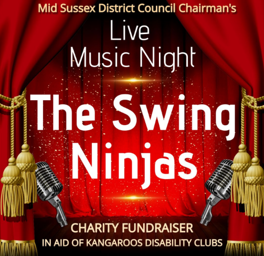 MSDCnews's tweet photo. Just over 2 weeks until The Swing Ninjas take to the stage in East Grinstead for our Chairman's fundraiser - don't miss out! This charity performance is in aid of Kangaroos Fun Disability Clubs.
Tickets from https://t.co/TnP2Fz3yf7 £20 / half-price under 16s. https://t.co/pKIn1yUzFN