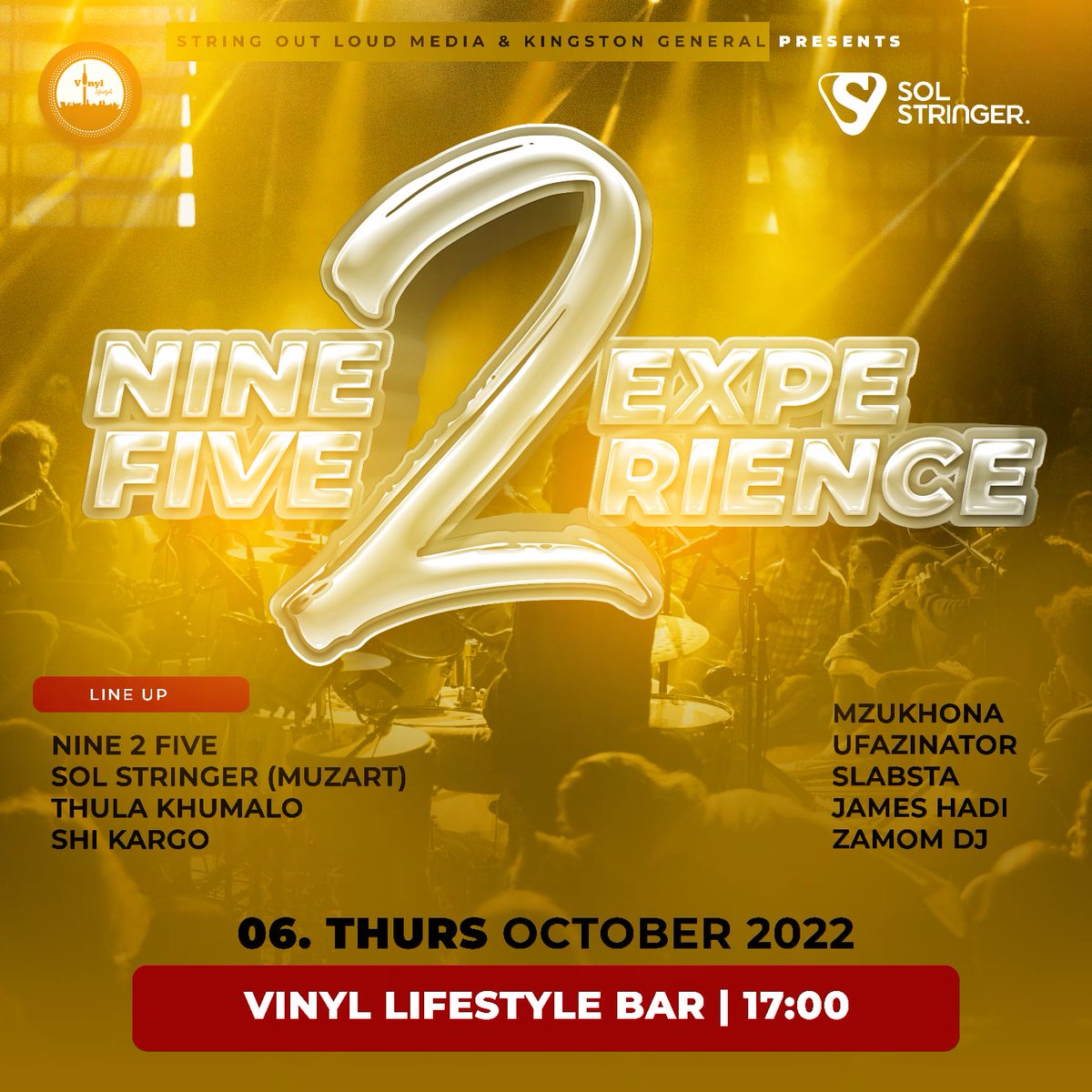 Every Thursday we get to plug you and your friends to the city. Pop in tomorrow for #Nine2FiveExperience with the coolest artists! 😎🍻🔌

📍 13 Loveday &amp; Anderson, Marshall Town

#vinyllifestylebar #thecoolestbar #marshalltown #johannesburg #Nine2FiveExperience
