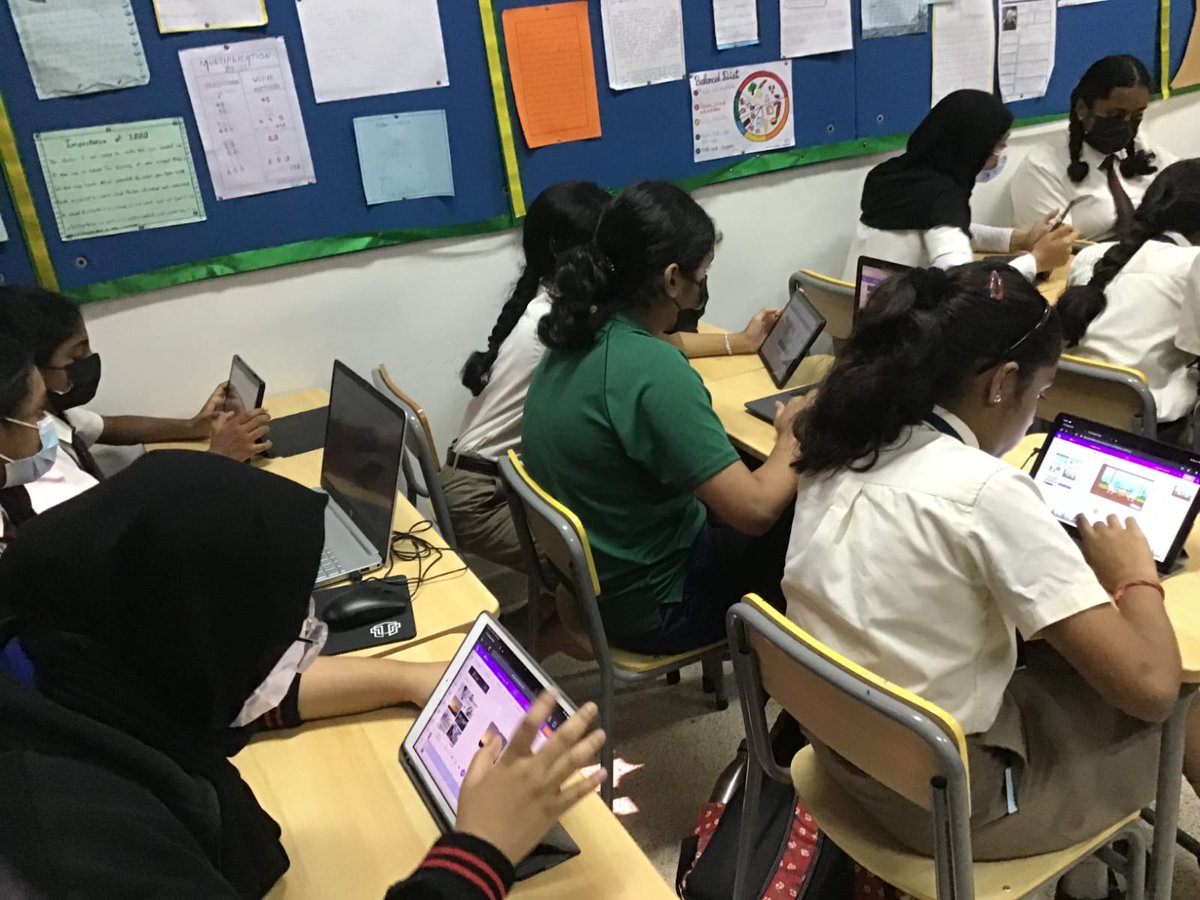 OisMsg's tweet photo. The 8th graders ofMSG conducted an interactive workshop on technology to instill editing skills in the students as it has now become an important part of our lives. @gemsoois @LalithaSuresh2 @menon_reshmi @KapilaPawar @JayarajMeera https://t.co/mBpCuLdXH5
