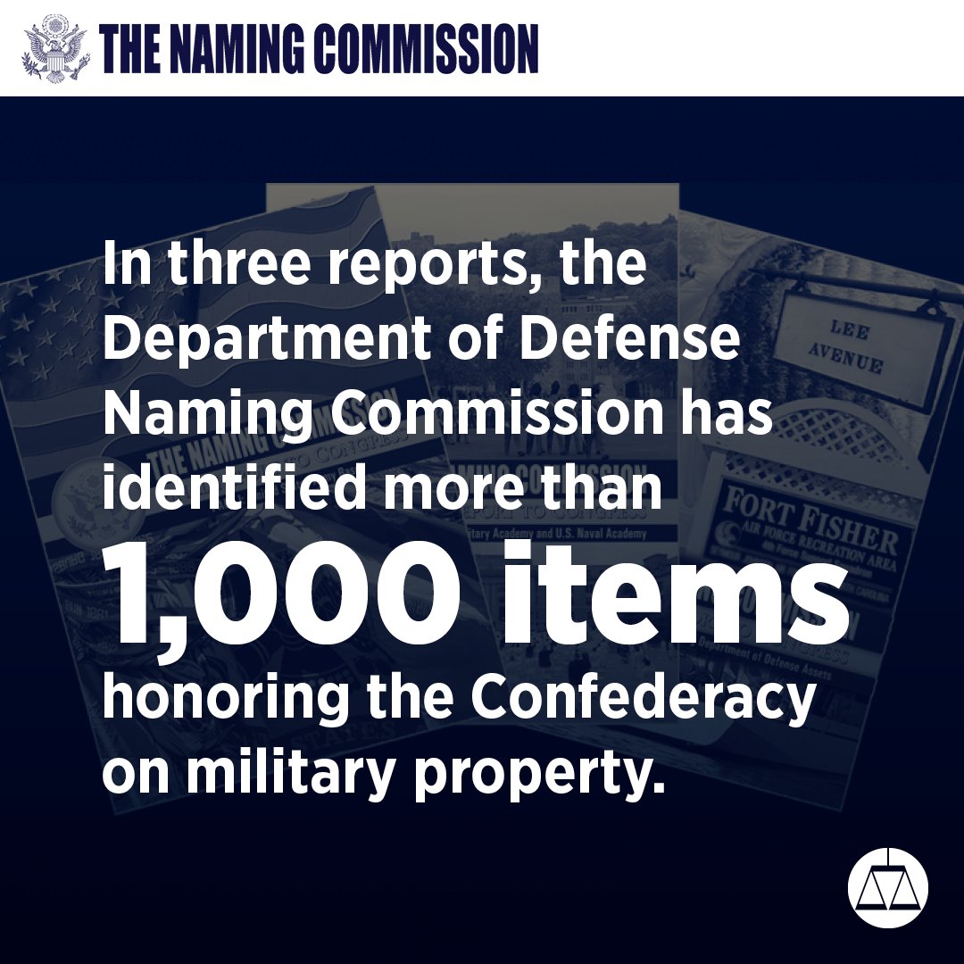 splcenter's tweet photo. π’The military should no longer play a role in distorting history by honoring the Confederacy!
Now is the time for the @deptofdefense to act to correct these painful reminders of a culture and political movement motivated by hate.
#RefuseHate #WhoseHeritage #ChangeTheNames https://t.co/SqBoJUDqGl