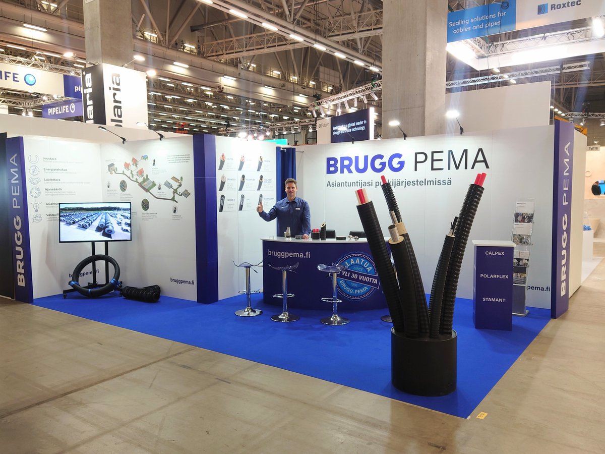 Wow! Two days have already passed at the exhibition Finnbuild in Helsinki. We are looking forward to welcome you on the last day tomorrow.
#bruggpipes #bruggpema #finnbuild #helsinki #suomi https://t.co/yLilxASoHq