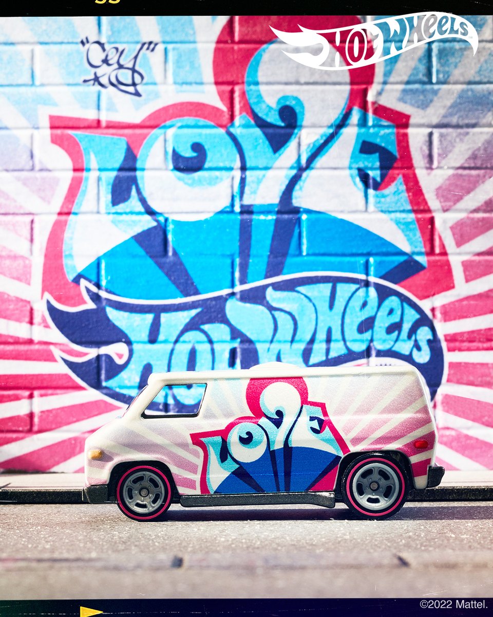 In LOVE with the new Cey Adams x Hot Wheels “Love” ‘70s van. 😍 Available on 10/7 at: bit.ly/MCXCeyAdams.