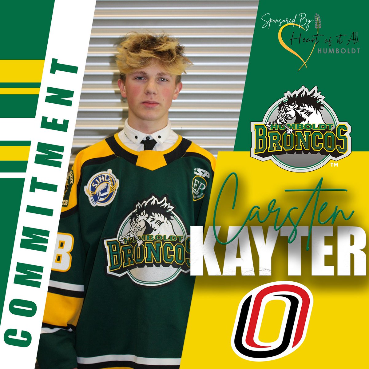 🚨#TeamTransaction sponsored by the <a href="/CityofHumboldt_/">City of Humboldt</a> 🚨

Carsten Kayter Commits to NCAA DIVISION I - Omaha, Nebraska 

👇 Read all about it here 👇
humboldtbroncos.com/carsten-kayter…