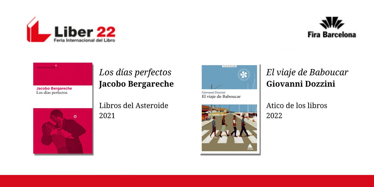 EUPLPrize's tweet photo. 📅 #EUPL2022 special mention Jacobo Bergareche and #EUPL2019 laureate Giovanni Dozzini will be sharing the floor at the @FeriaLiber in two days!👉 https://t.co/3PBH3jehBJ
When: Friday 7 October - 11:15 AM (CEST)
Where: @Fira_Barcelona - CC1, Sala 1.1.
#Liber22 https://t.co/jLno69Hpei