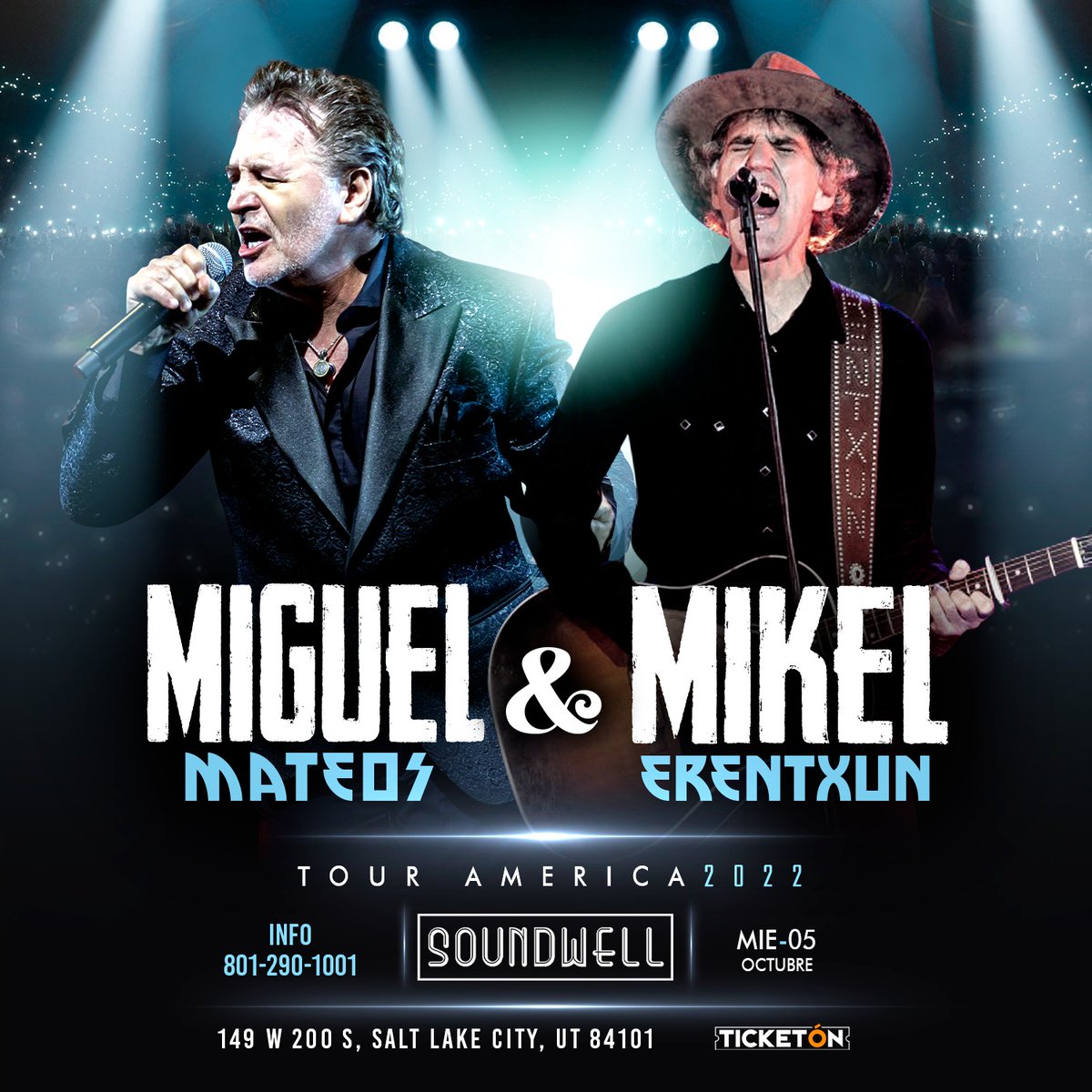 miguelmateosok's tweet photo. Sigue el #TourAmerica2022, ¡hoy nos vemos en #SaltLakeCity!
🎟️ Entradas en https://t.co/2DSTiQAxod
#MiguelMateos #EstadosUnidos #Soundwell https://t.co/kjUoDzo3FJ
