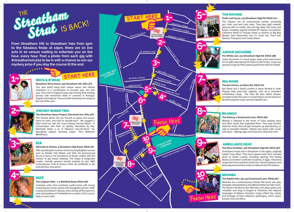 streatfest's tweet photo. The #StreathamStrut is this weekend! Don't miss 10 hours of brilliant live music, all free.
#streathamfestival #streatfest #streatham #livemusic #southlondon https://t.co/L34BbfyjdX