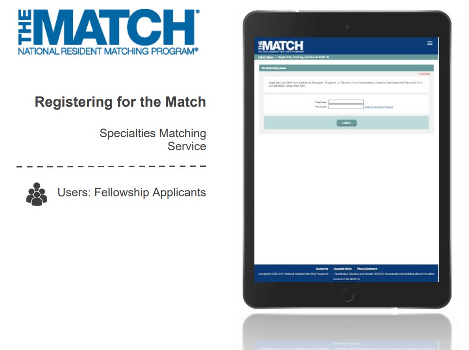 Registration is now open for the Sports Medicine Fellowship Match in the NRMP's R3 system. Best wishes for a successful #FellowMatch, @TheAMSSM! Helpful info about getting ready for the Match and registration support guide at: ow.ly/Xogh50L1XAV.
