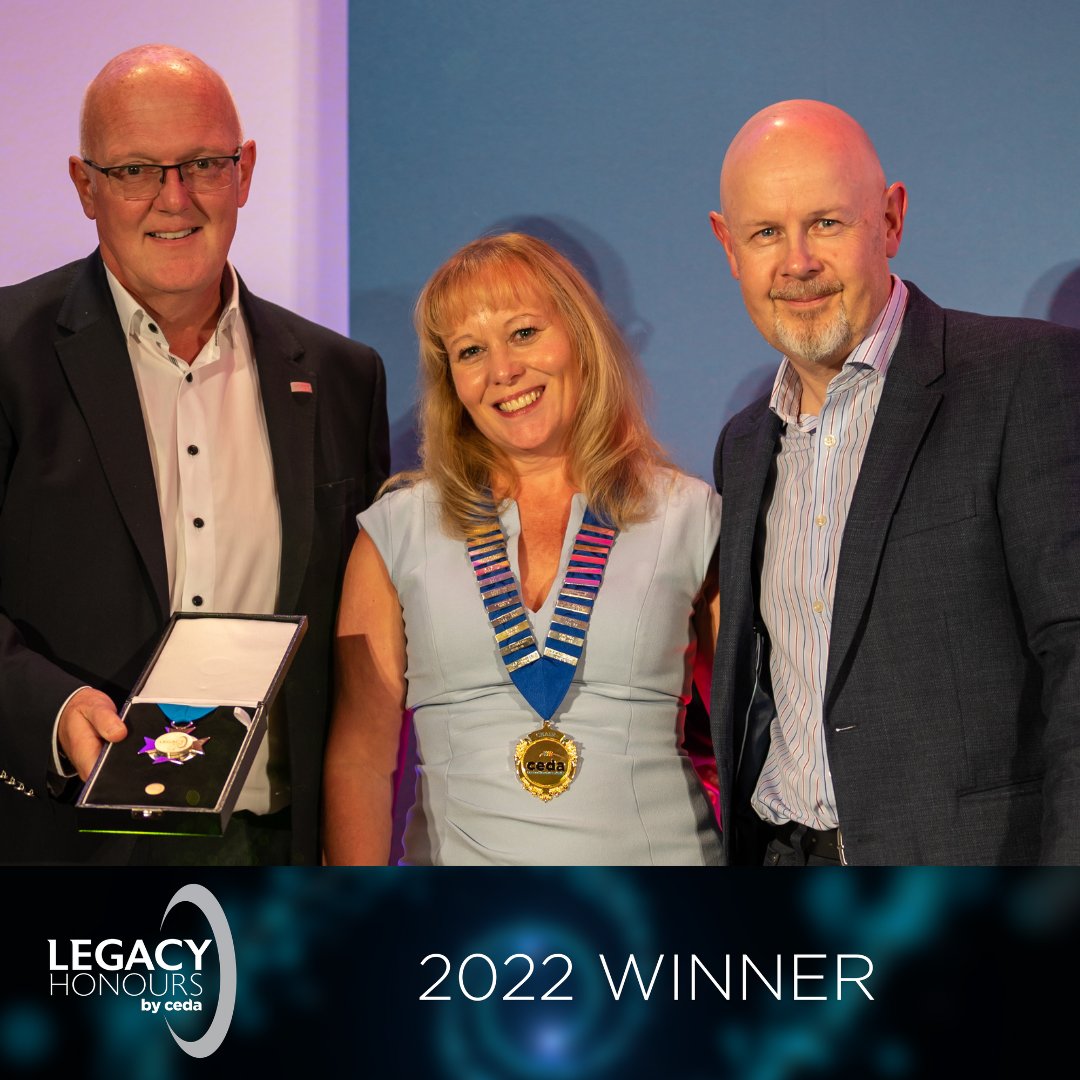CEDAUK's tweet photo. It was our pleasure to award John Whitehouse CFSP, Managing Director at @FirstChoice_CS with a Legacy Honours Award at our #cedaConference22
#LegacyHonoursbyceda https://t.co/uk43XBJRUy