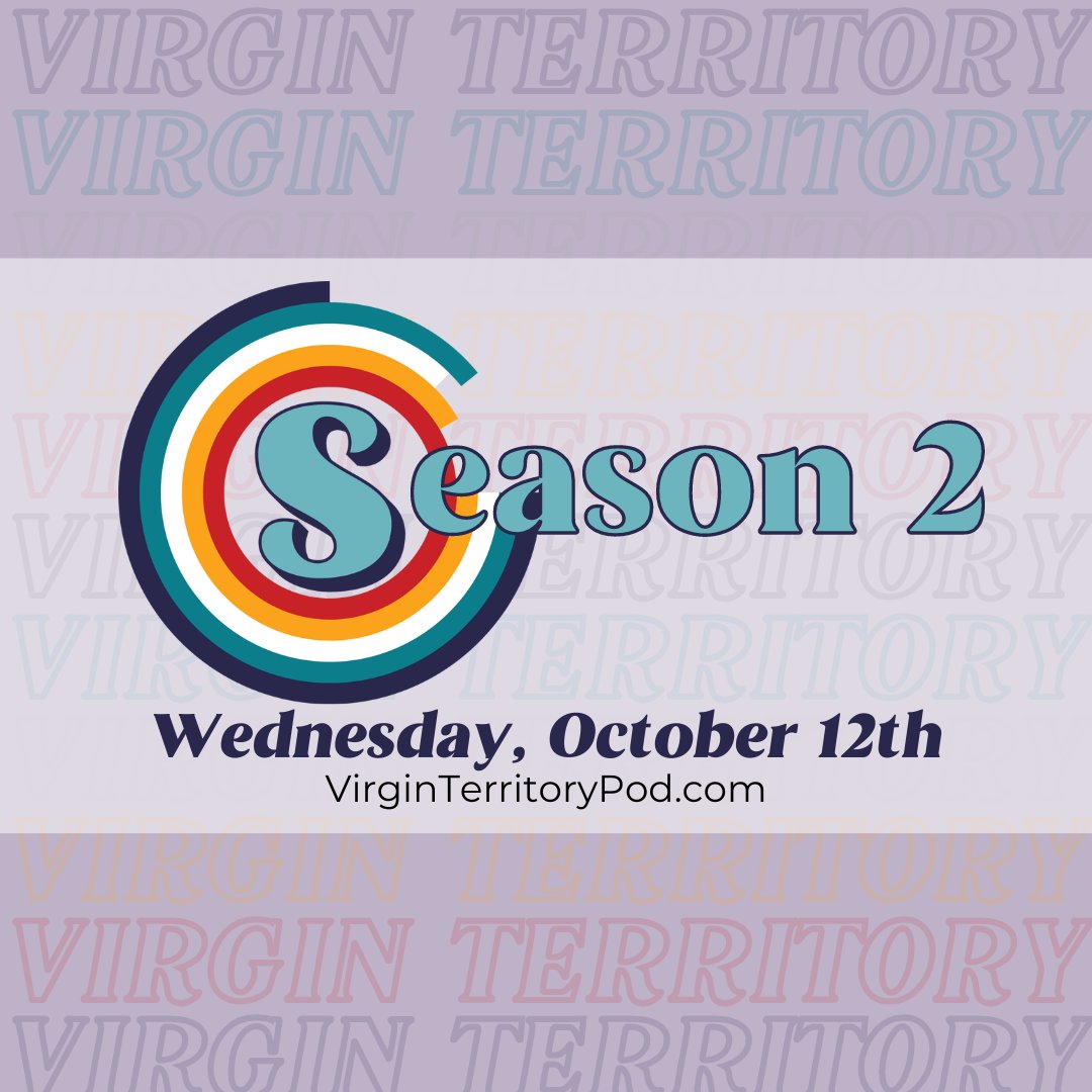 𝐒𝐞𝐚𝐬𝐨𝐧 𝟐 𝐨𝐟 𝐕𝐢𝐫𝐠𝐢𝐧 𝐓𝐞𝐫𝐫𝐢𝐭𝐨𝐫𝐲 𝐝𝐫𝐨𝐩𝐬 𝐎𝐜𝐭𝐨𝐛𝐞𝐫 𝟏𝟐𝐭𝐡!

Get your ear holes ready and tell your friends!
Subscribe here: virginterritorypod.com/subscribe