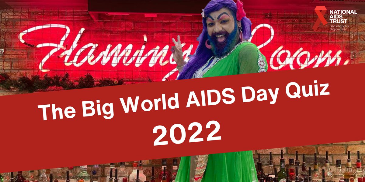 Brush up on your general knowledge &amp; get a team together to help further our work of ending HIV stigma and stopping new transmissions this #WorldAIDSDay 2022
 
Sign up with your team for the Big Quiz, hosted by Maneeta from <a href="/draggedaroundL/">Dragged Around London</a> #RockTheRibbon

eventbrite.co.uk/e/the-big-worl…