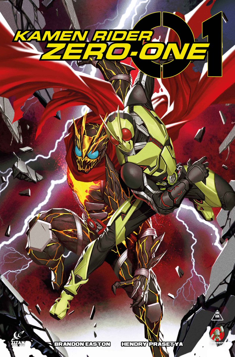 Titan Comics (@comicstitan) on Twitter photo First look, 4-page preview via <a href="/CBR/">CBR</a>! New villain RAGNAROK, facing off against the insectile hero, Kamen Rider Zero-One, and Izu.
Kamen Rider Zero-One #1 by <a href="/BrandonEaston/">Brandon Easton "The Real Dark Brandon"</a> (writer) <a href="/hendryzero/">hendryzero</a> (artist) <a href="/BryanValenza/">Bryan Valenza</a> (colorist) <a href="/deronbennett/">Deron Bennett</a> (letterer).
cbr.com/kamen-rider-de… First look, 4-page preview via <a href="/CBR/">CBR</a>! New villain RAGNAROK, facing off against the insectile hero, Kamen Rider Zero-One, and Izu.
Kamen Rider Zero-One #1 by <a href="/BrandonEaston/">Brandon Easton "The Real Dark Brandon"</a> (writer) <a href="/hendryzero/">hendryzero</a> (artist) <a href="/BryanValenza/">Bryan Valenza</a> (colorist) <a href="/deronbennett/">Deron Bennett</a> (letterer).
cbr.com/kamen-rider-de…