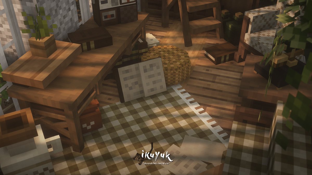 ikuyuk_'s tweet photo. #buildtober2022
prompt 5 : Reading nook
📚🌿📖

(っ📗 ´ ˘ `c)
#buildtober #ikuyukbuildtober2022
#minecraft #minecraftbuilds https://t.co/v4cS8nKD55