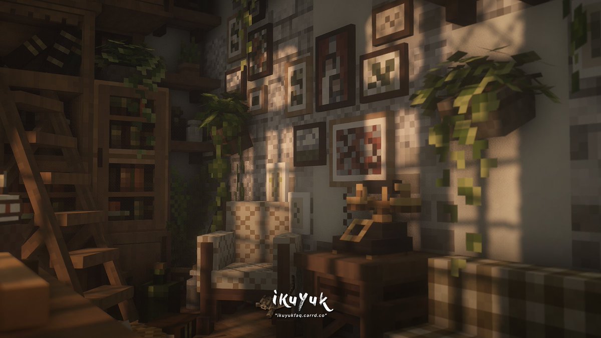 ikuyuk_'s tweet photo. #buildtober2022
prompt 5 : Reading nook
📚🌿📖

(っ📗 ´ ˘ `c)
#buildtober #ikuyukbuildtober2022
#minecraft #minecraftbuilds https://t.co/v4cS8nKD55
