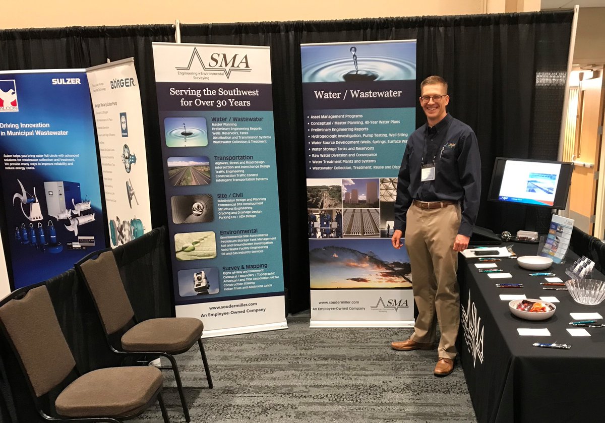 SouderMiller's tweet photo. The Western Colorado Water and Wastewater Conference is underway in Grand Junction, CO! Join us at our booth in the GJ Convention Center today and tomorrow to talk with us about opportunities in Water and Wastewater in The Centennial State!
#StrongerCommunitiesByDesign #Colorado https://t.co/aH3X2el3Fs